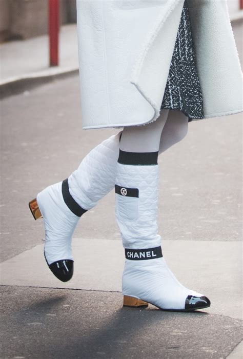 white chanel winter boots|rubber Chanel boots 2021.